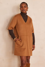 Rosario Reversible Structured Dress - Cinnamon
