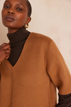 Rosario Reversible Structured Dress - Cinnamon