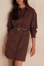 Rosalie Fluid Dress - Chocolate