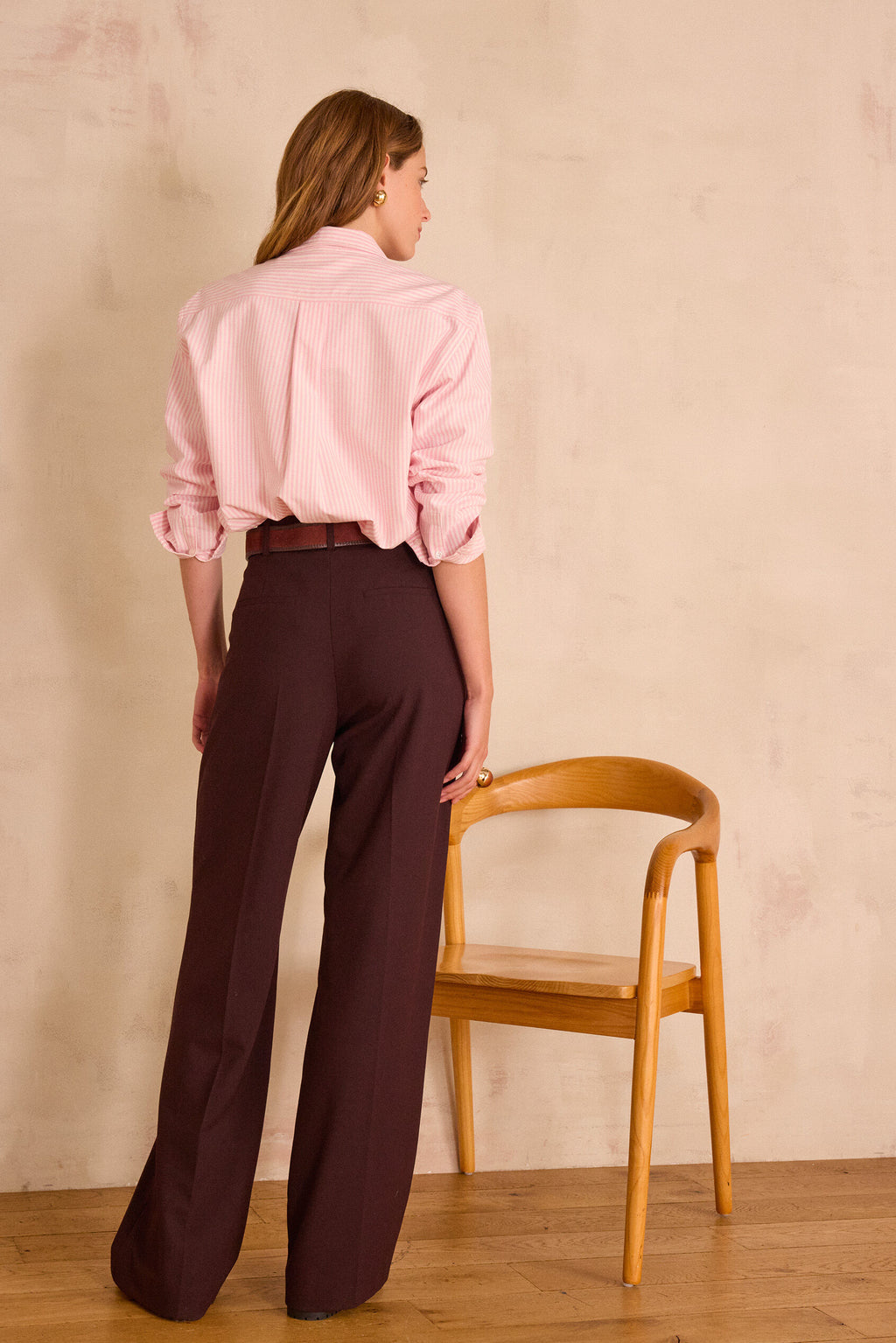 Pantalon Layla Uni - Aubergine