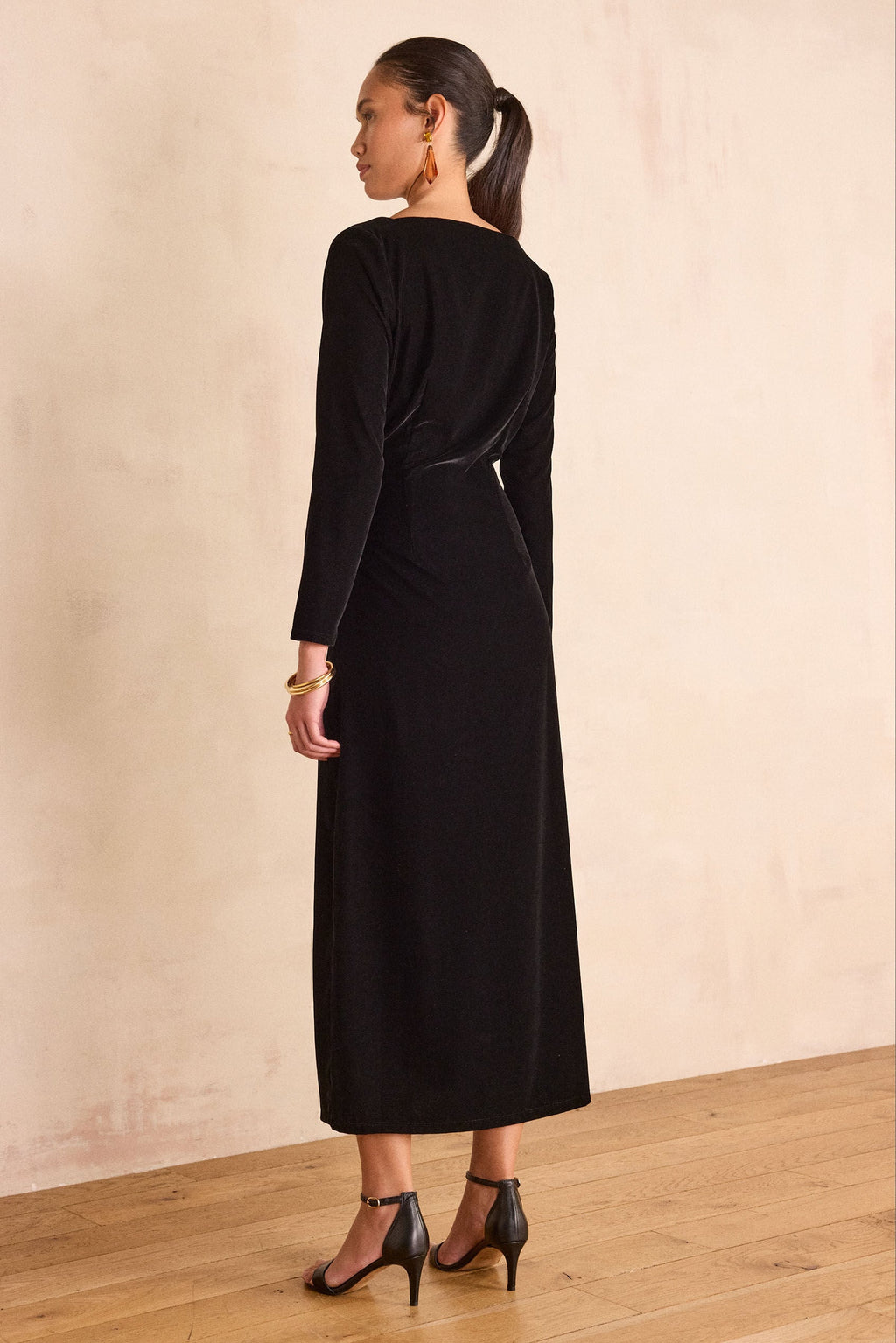 Rafaela Structured Velvet - Black