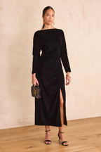 Rafaela Structured Velvet - Black