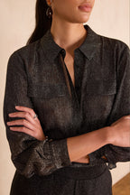 Sparkle Blouse - Black