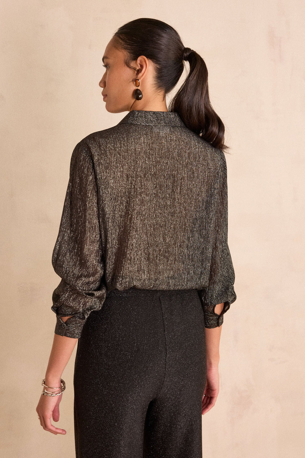 Sparkle Blouse - Black