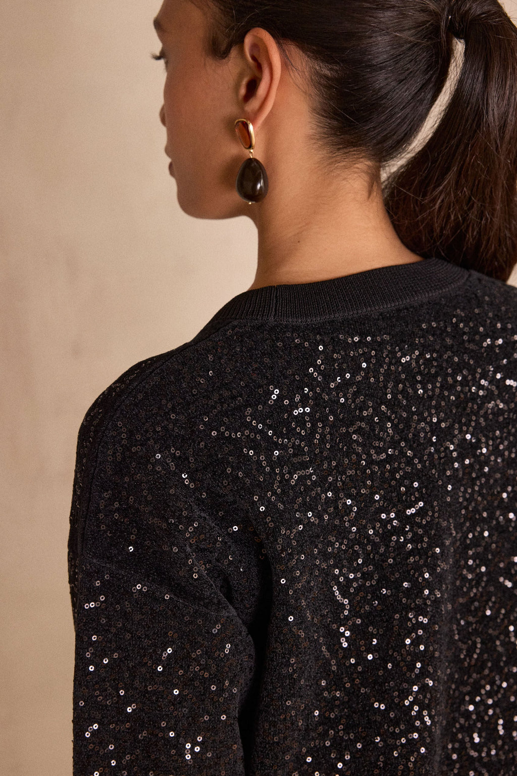 Robe Maille Réveillon - Noir