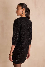 Robe Maille Réveillon - Noir