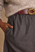 Charlie Flowing Skirt - Anthracite