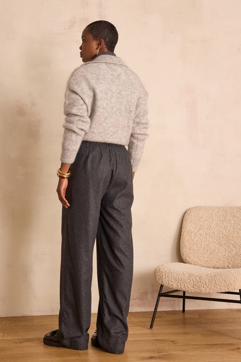 Milo Marl Trousers - Anthracite