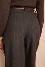 Ferguson Striped Trousers - Anthracite