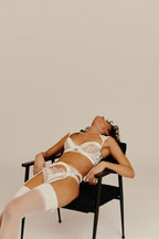 Lingerie Burning Desire -Ivory-Suspender - Ivory - Femme