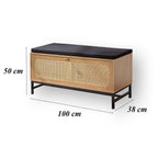 Jaya - Banc Avec Rangements - Rotin