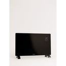 Warm Crystal 2000W - Convector Eléctrico de Vidrio Wifi - Negro