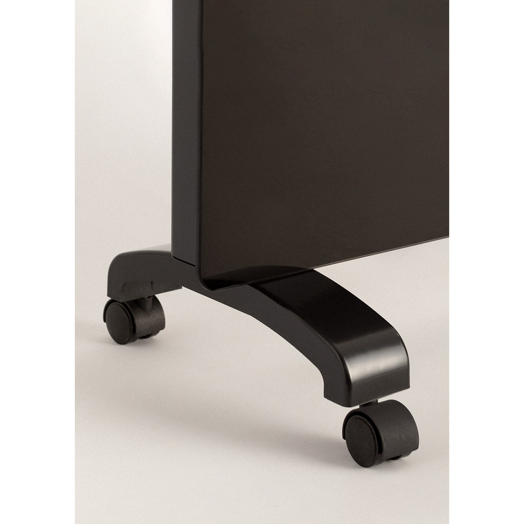 Warm Crystal 2000W - Convecteur Électrique En Verre Wifi Avec Roulettes - Noir