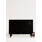 Warm Crystal 2000W - Convecteur Électrique En Verre Wifi Avec Roulettes - Noir