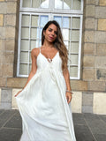 Robe longue Stella écrue