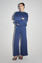 Le Sweatshirt Sofia Jersey Lurex Bleu