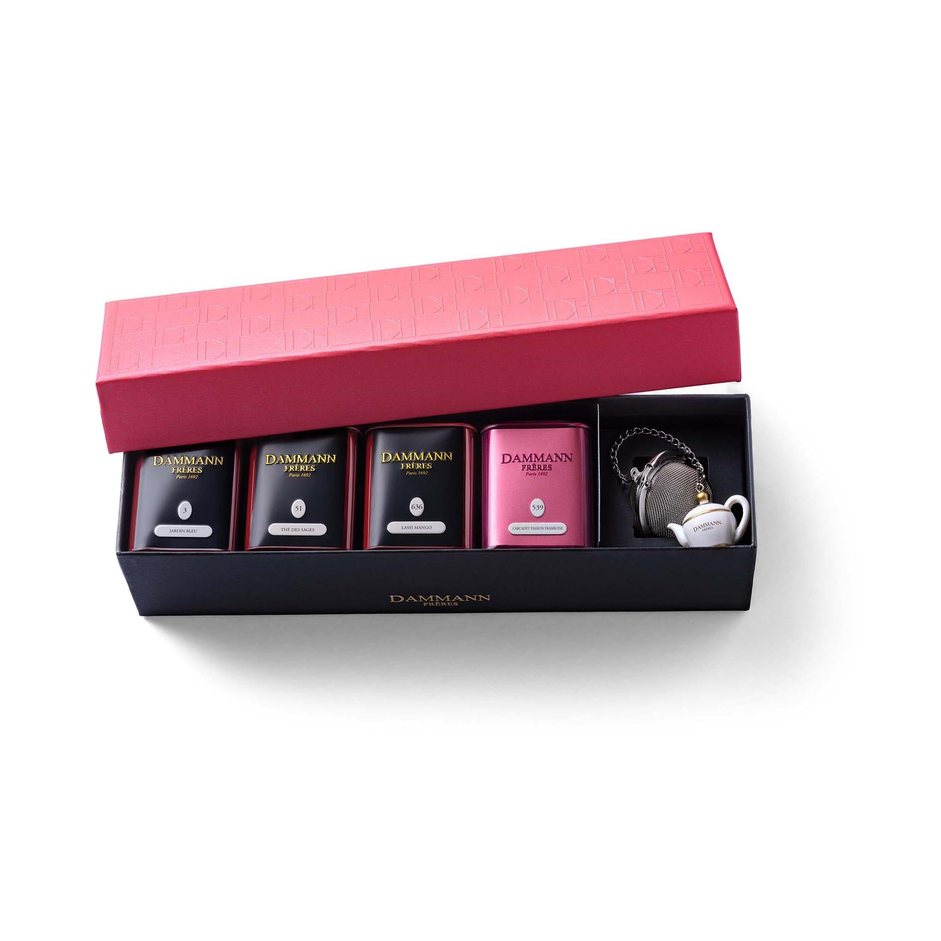 Coffret Jardin Botanique - 4 Mini Boîtes + 1 Infuseur