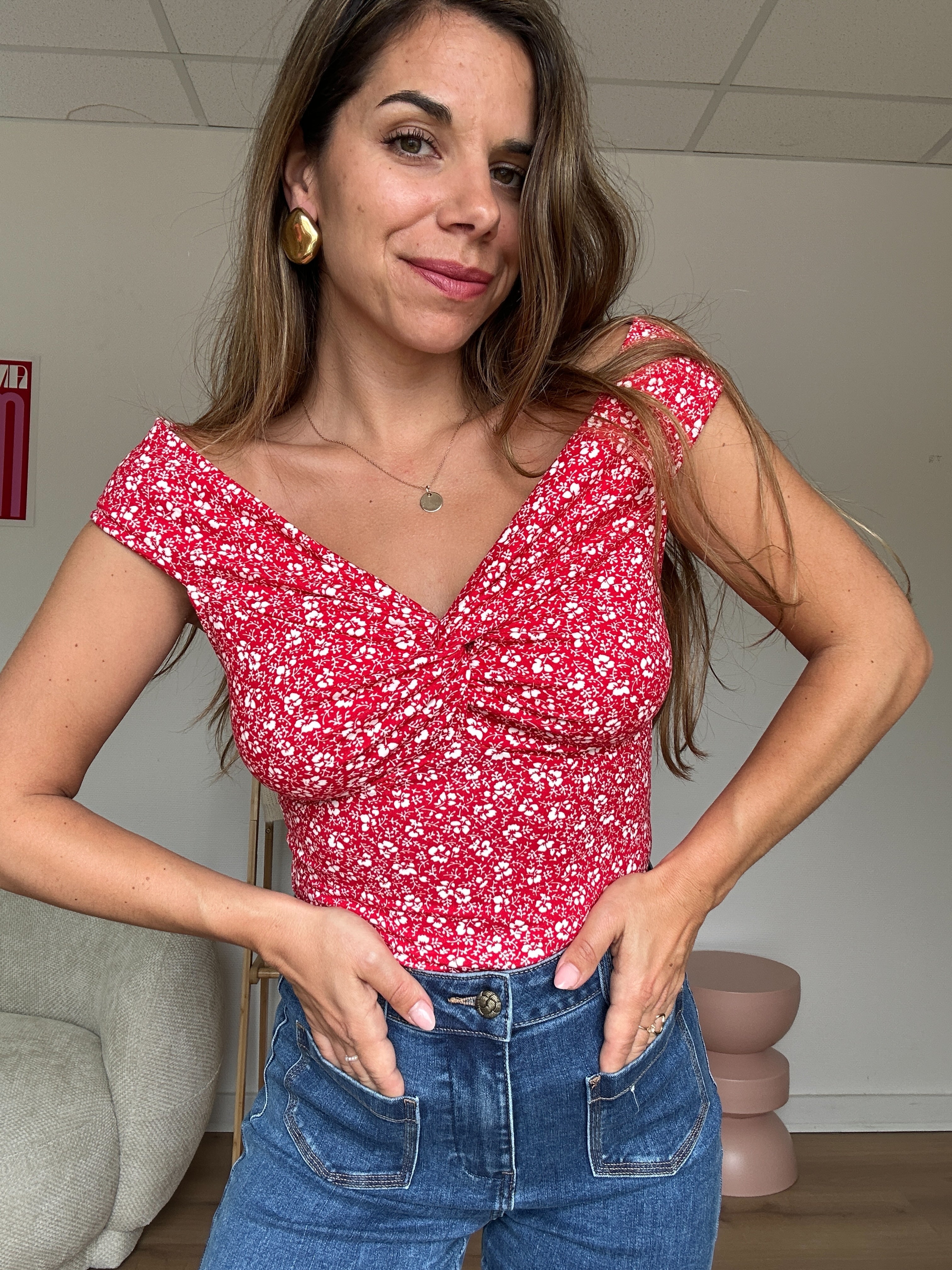 Top floral Lina