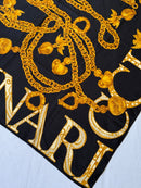 Foulard Nina Ricci – Chaînes Et Monogramme