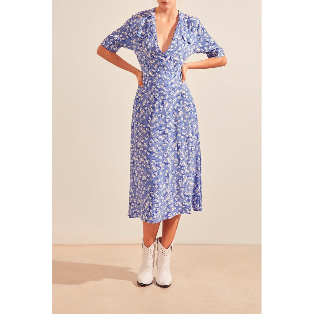 Suncoo - Vestido cruzado - Azul