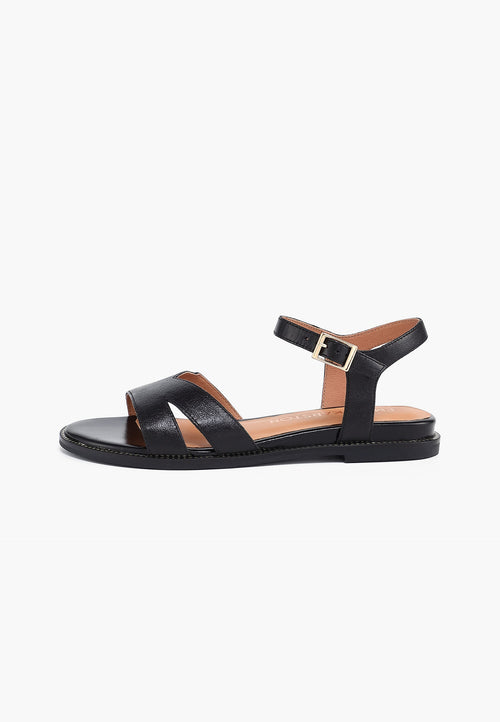 Sandalias planas Bella - Negro