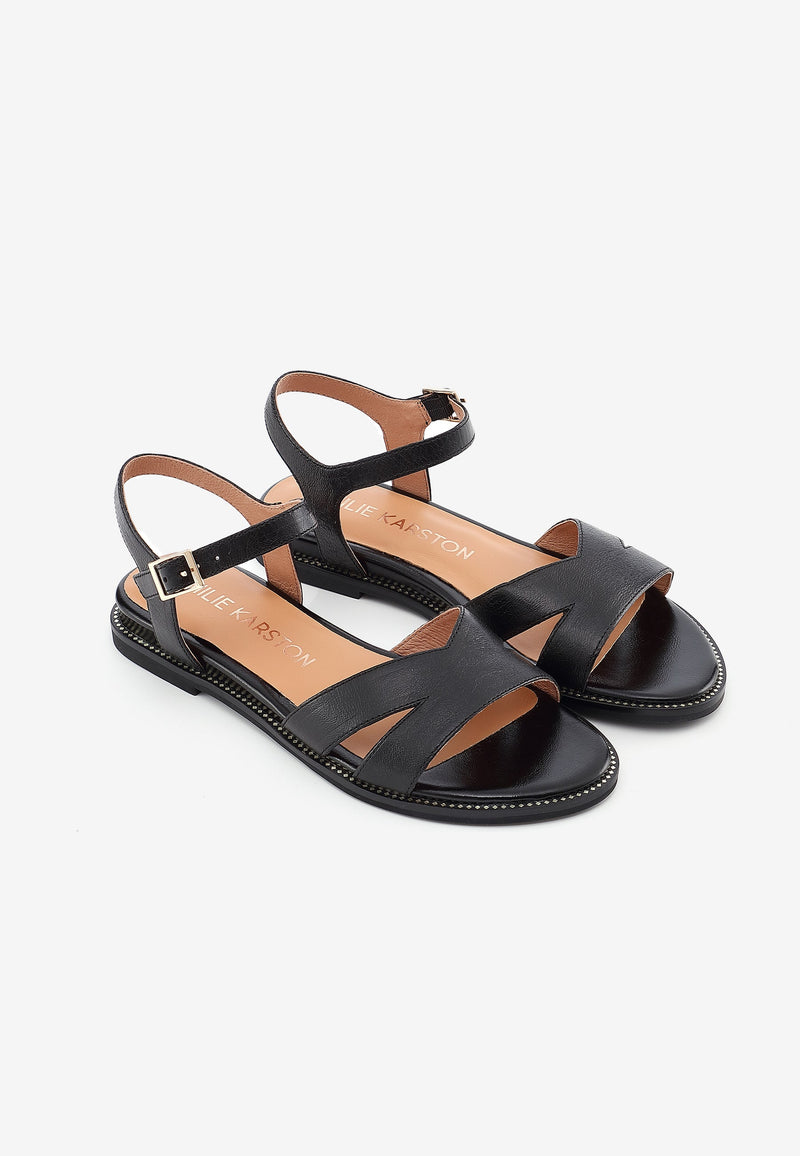 Sandalias planas Bella - Negro