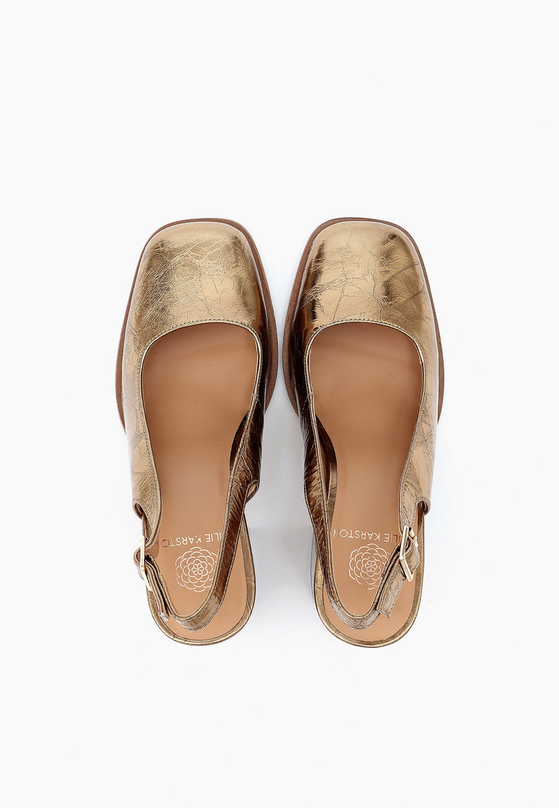 Zapatos de tacón Riley - Dorado