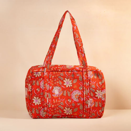 Sac Week-End Lola - Tangerine Floral