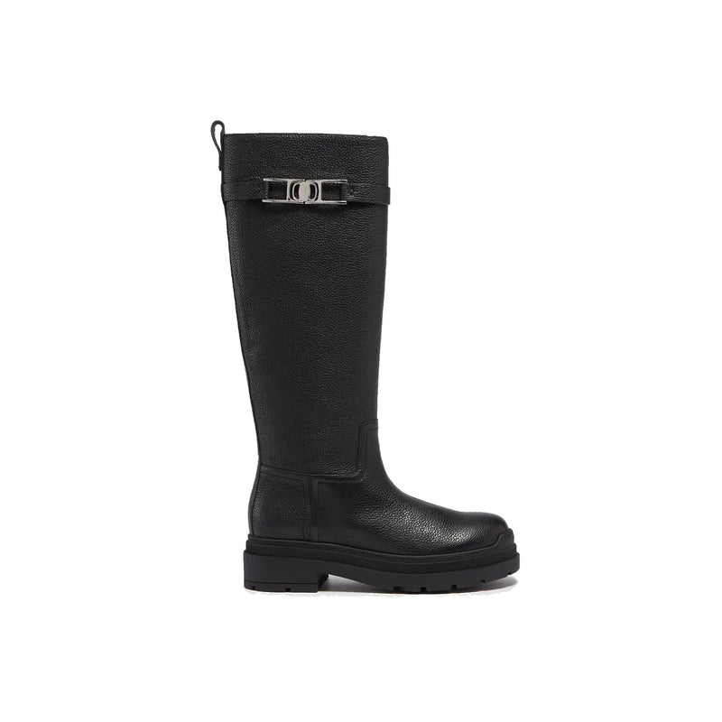 Bottes - Salvatore Ferragamo Leather  - Black