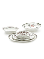 Midnight Flowers - Lot De 2 Bols Bas - S - Porcelaine Bone China - Foncé Viola