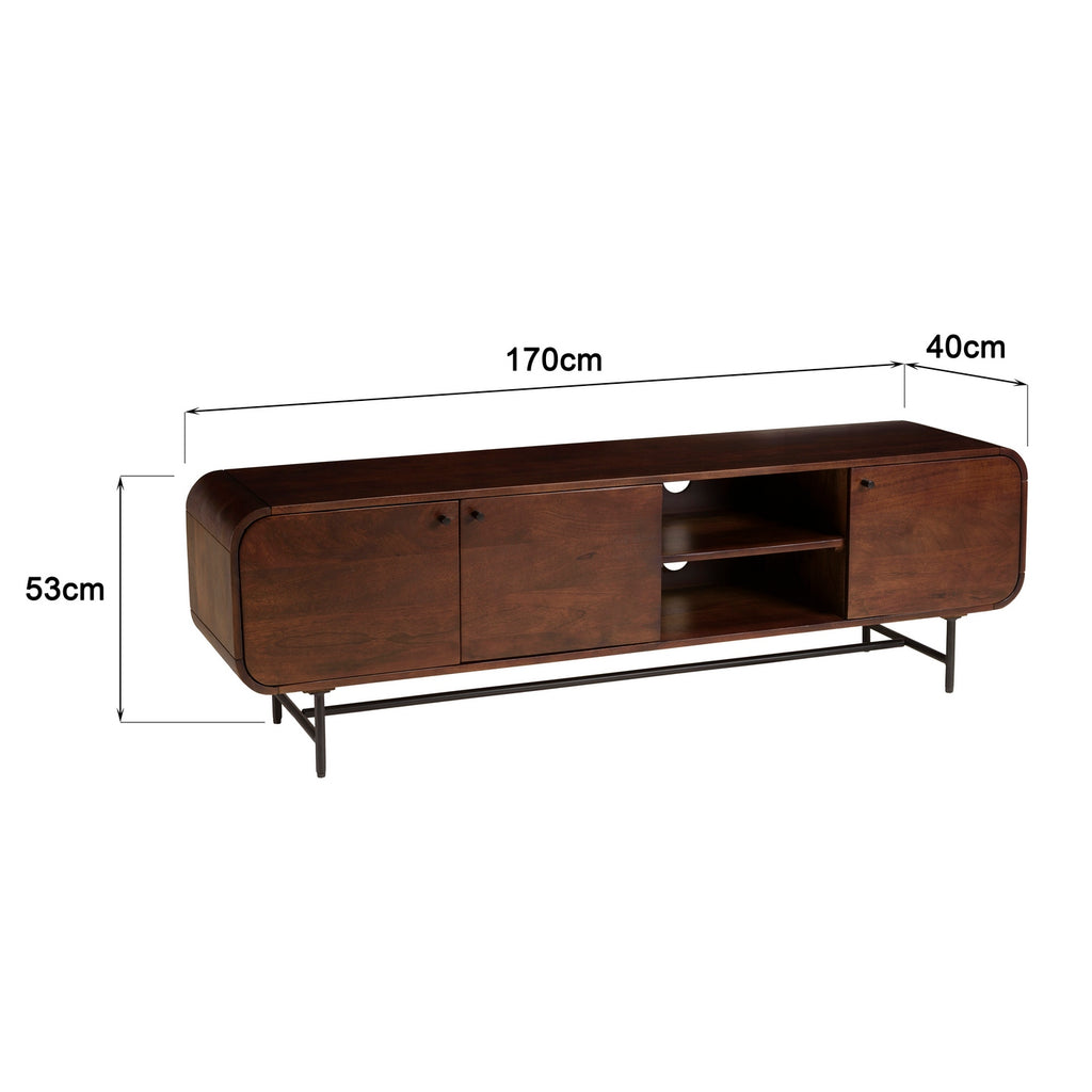 Alix - TV Unit - Dark Brown/Black