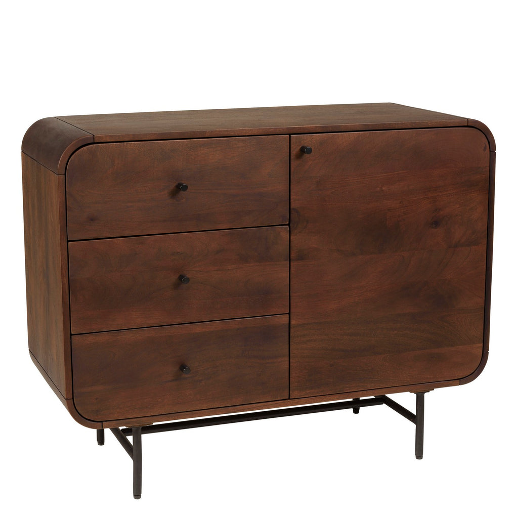 Alix - Sideboard - Dark Brown/Black