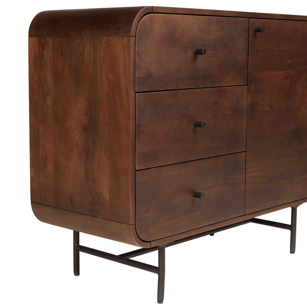 Alix - Sideboard - Dark Brown/Black