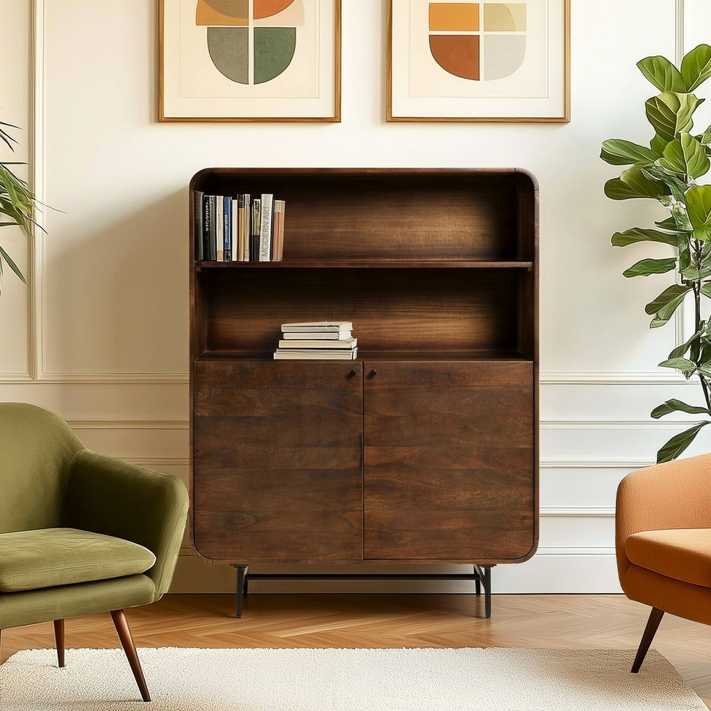 Alix - Sideboard - Dark Brown/Black