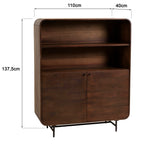 Alix - Sideboard - Dark Brown/Black