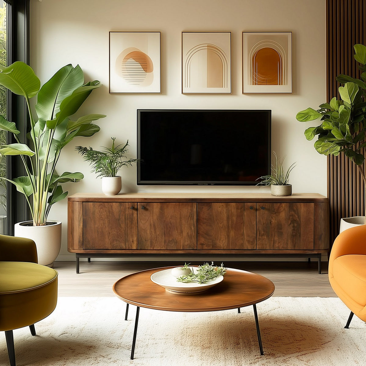Alix - TV Unit - Dark Brown/Black