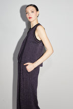 The Marika Top in Léo Mauve Knit