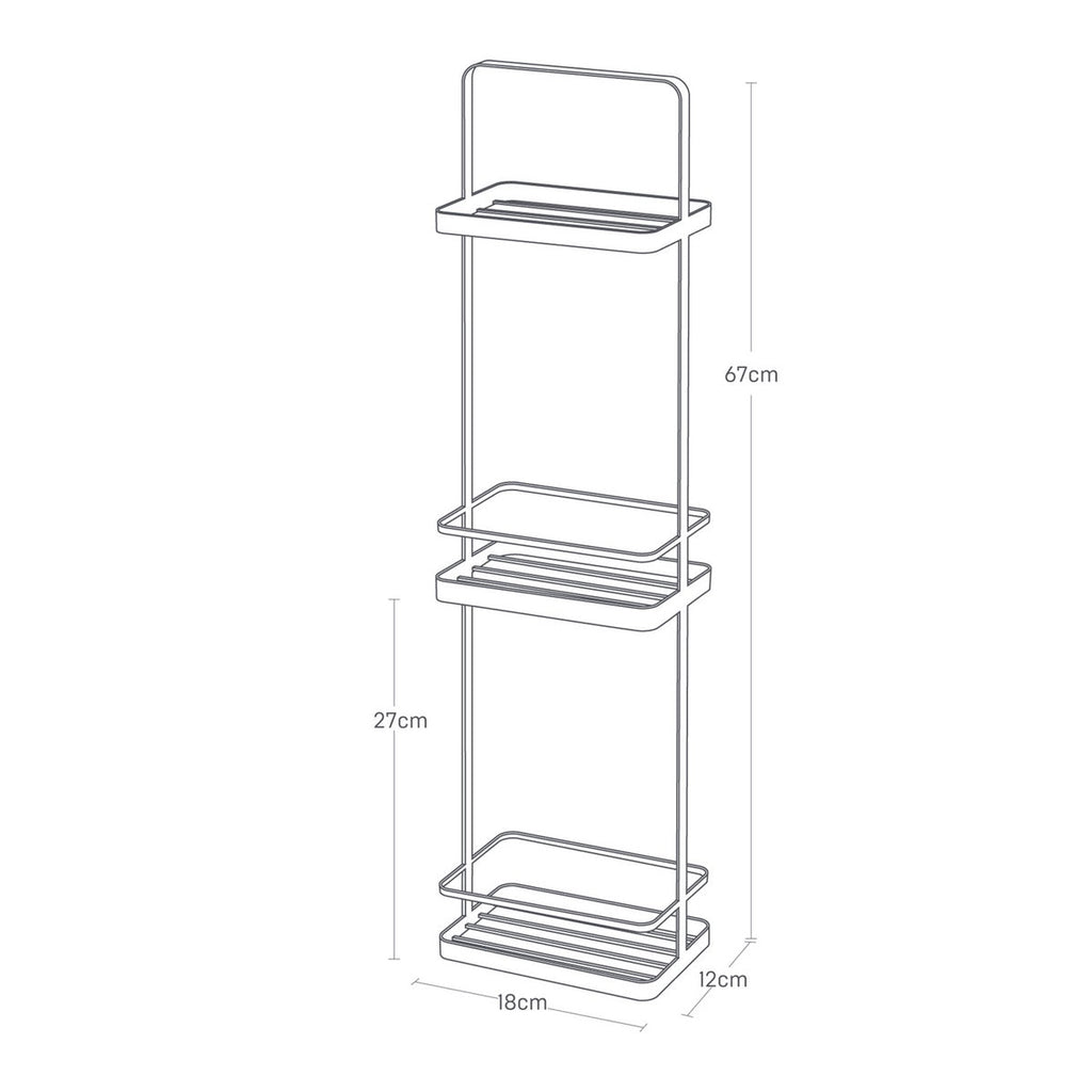3-Tier Shelf - Tower - White