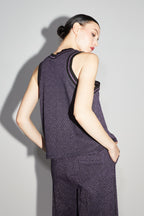The Marika Top in Léo Mauve Knit