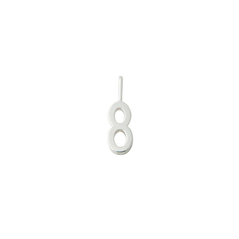 Bijou Charm - Lucky Numbers - 10mm - Argent - Plusieurs Choix Disponibles