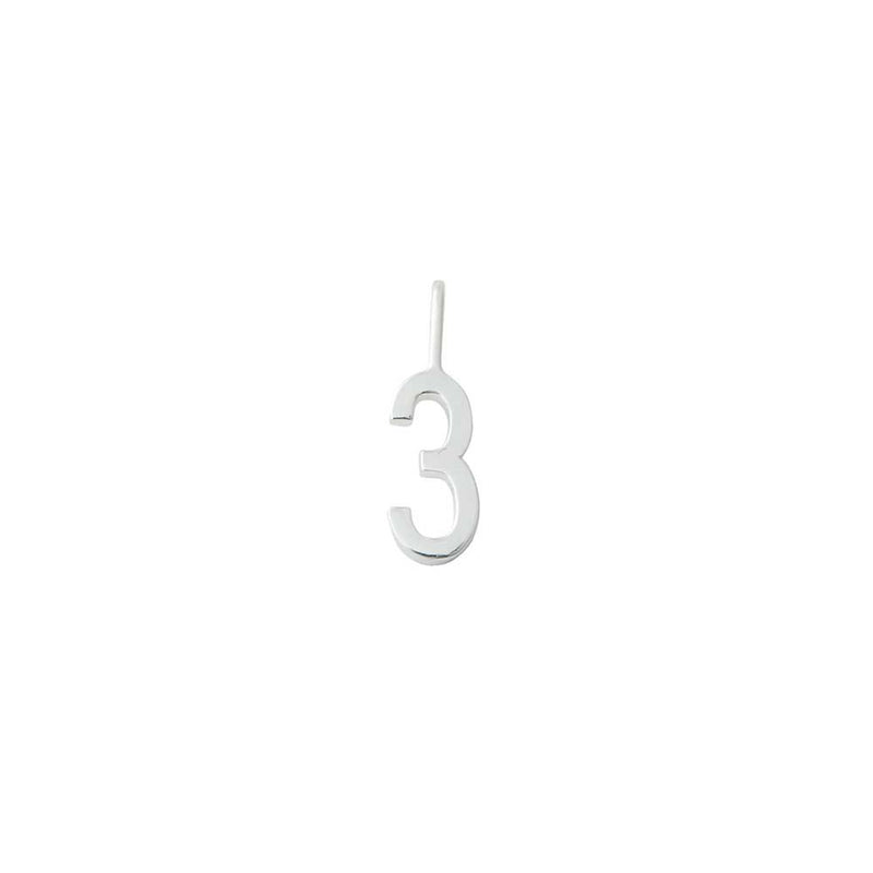 Bijou Charm - Lucky Numbers - 10mm - Argent - Plusieurs Choix Disponibles