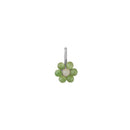 Bijou Charm - My Flower Bicolore - 7mm - Argent - Vert