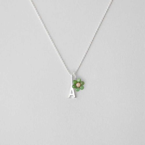 Bijou Charm - My Flower Bicolore - 7mm - Argent - Vert