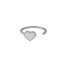 Bague - Enamel Heart - Argent - 2 Coloris