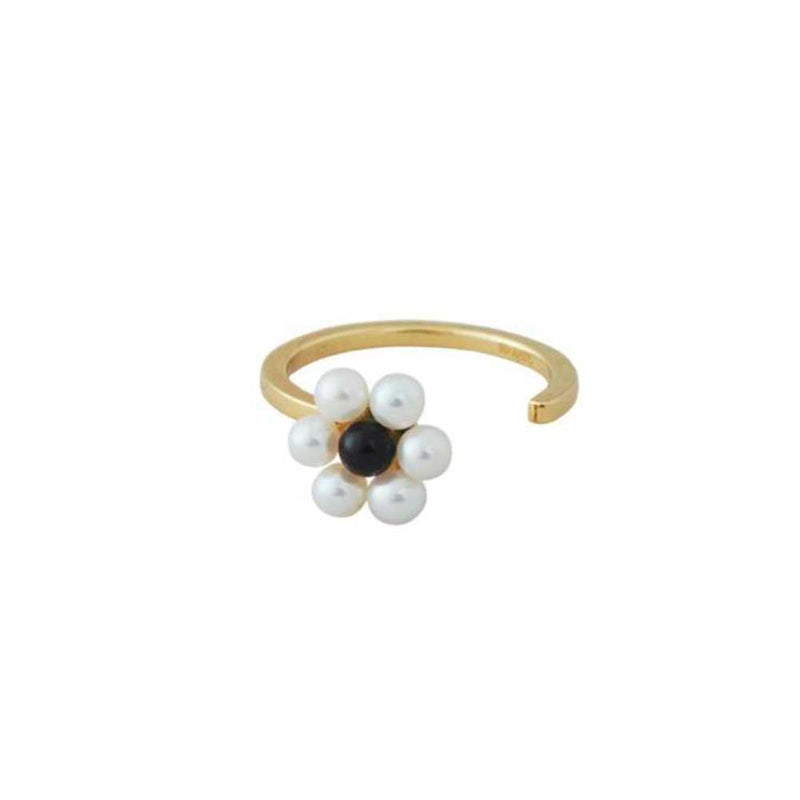 Bague - My Flower Ring Pearl - 10mm - Plaqué Or