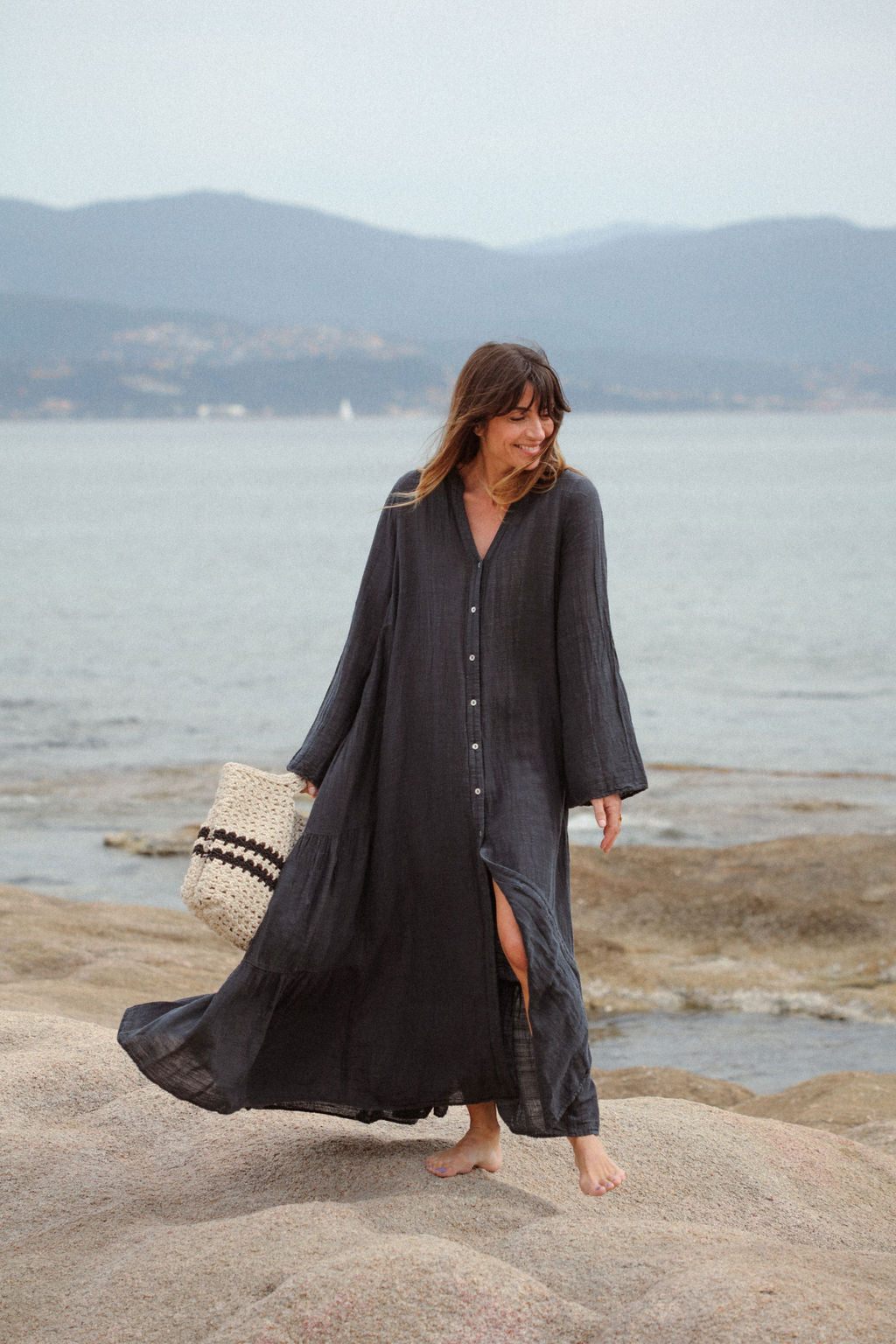 Stella Dress - Charcoal