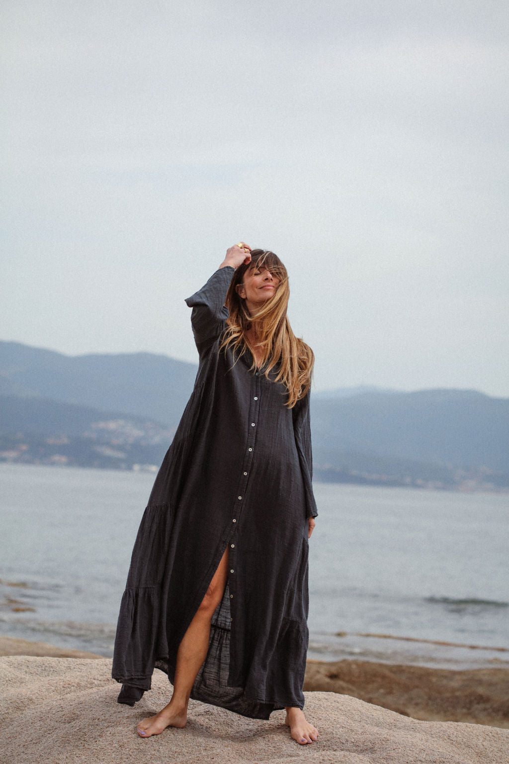 Stella Dress - Charcoal