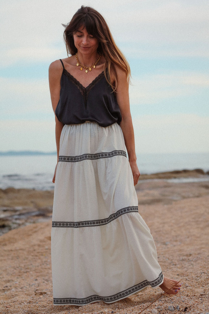 Plume Paris - Sarah Skirt Ecru