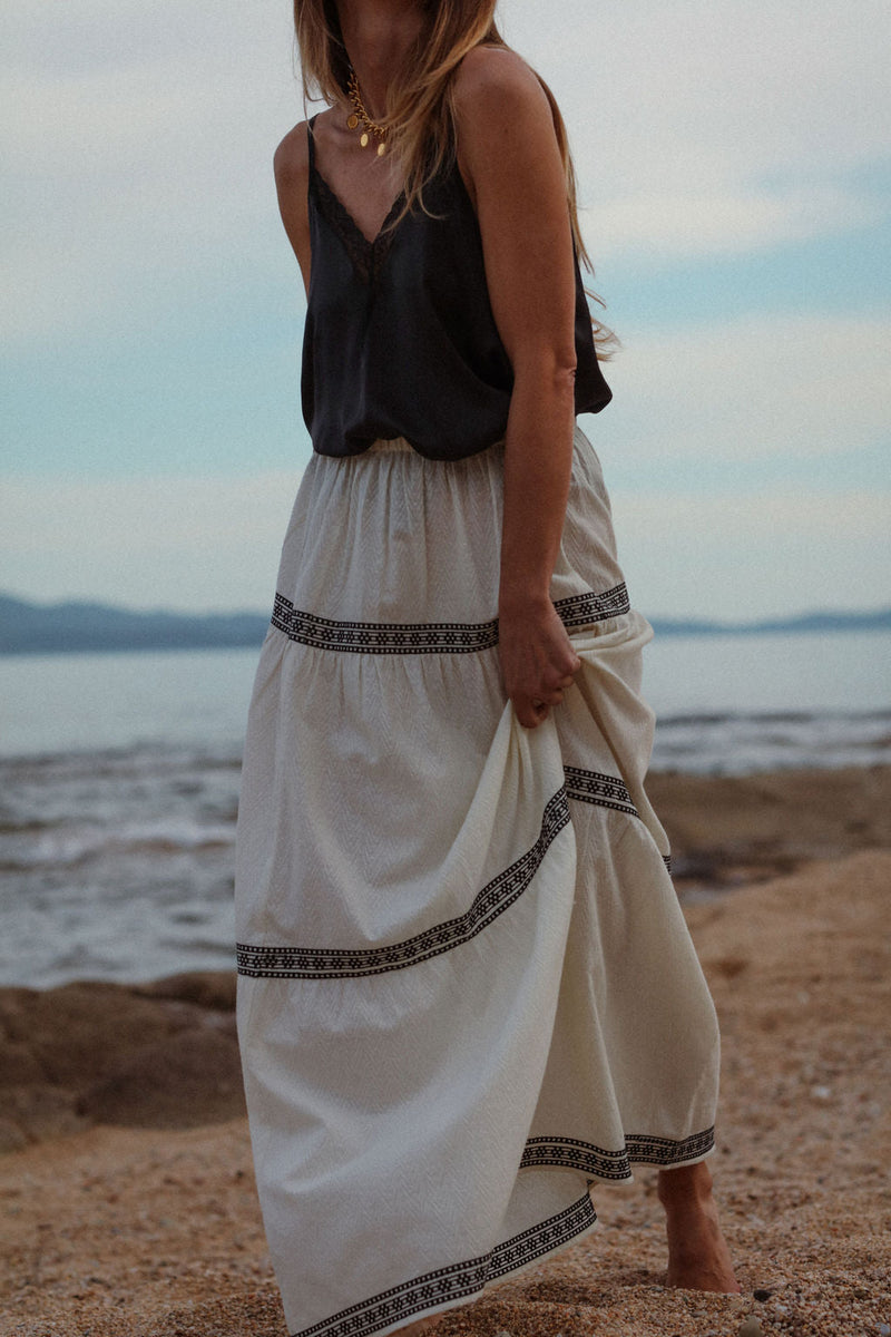 Plume Paris - Sarah Skirt Ecru