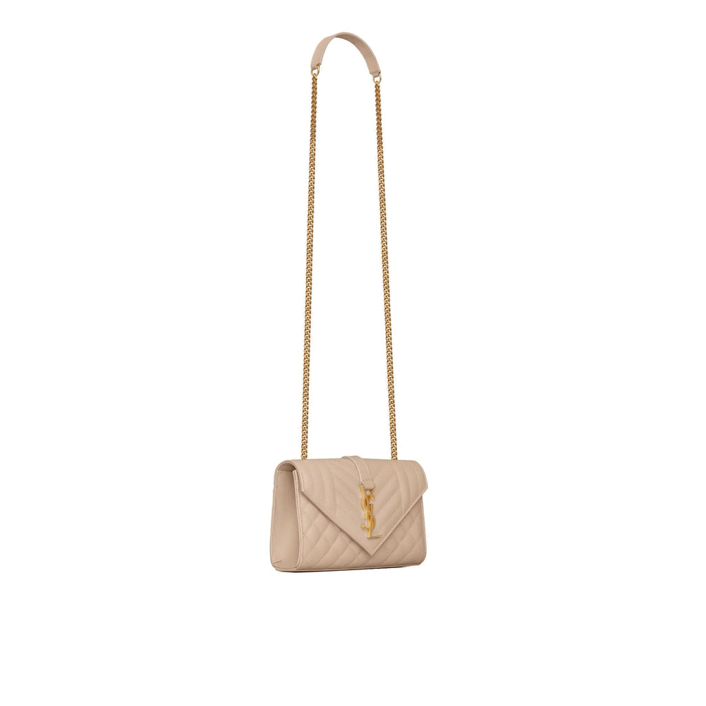 Saint Laurent - Bolso Sobre Small - Mujeres - Beige